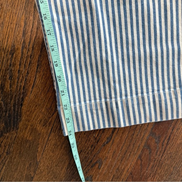Madewell Emmett Wide-Leg Crop Pants in Herringbone Railroad Stripe size 27 1608 - Picture 6 of 11